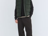 Утеплённый стёганый жилет, Зеленый