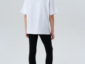 Комплект трикотажный для девочек: фуфайка (футболка), брюки (легинсы)