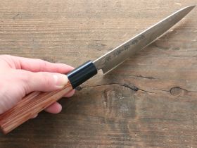 Нож кухонный универсальный Kanetsune, сталь DSR1K6, рукоять pakka wood