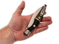 Складной нож Reptilian Трапёр-02 ограниченный выпуск, сталь D2, рукоять черный G10/зеленая микарта