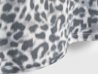 Полупрозрачный лонгслив с леопардовым принтом, Серый