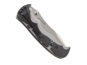 Полуавтоматический складной нож My Tighe, CRKT 1090, сталь 1. 4116 (X50CrMoV 15), рукоять сталь/термопластик