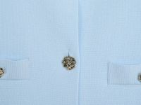 Кардиган с коротким рукавом, Голубой