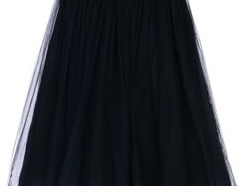 Юбка с верхом из сетки