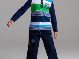 Брюки текстильные утепленные флисом для мальчиков