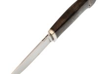 Нож Клык для охоты, сталь M398, рукоять кап клена