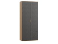 Распашной шкаф Монблан 2-93x215 Косы Графитовый