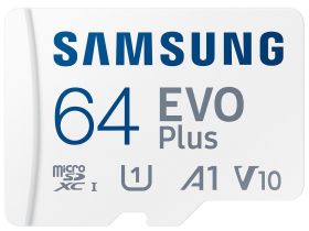 Карта памяти Samsung Evo Plus MB-MC64SA/KR microSDXC U1 64 ГБ с адаптером