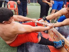 Мас-рестлинг пересек Кордильеры и таким образом обогнул земной шар