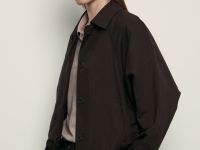 Жакет с добавлением льна и отложным воротником