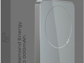 Портативное зарядное устройство VLP Diamond Energy MagSafe / Qi 10 000 мАч Серое