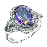 Кольцо из серебра с и празиолитами э0681кц05250355_white