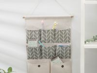 Органайзер подвесной с карманами KK/home , 8 отделений 49,5х35х3 см цвет серый