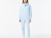 Женская хлопковая толстовка Lacoste с высоким воротом