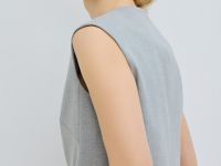 Жилет из поливискозы, Серый