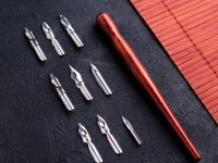 Набор для каллиграфии Малевичъ, 9 перьев с прямым держателем