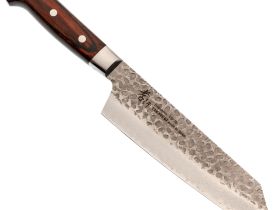 Нож кухонный Шеф-Kengata 190 мм, Sakai Takayuki, сталь VG-10, Damascus 33 слоя, рукоять дерево