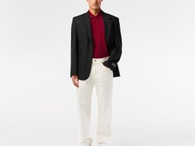 Мужское поло Lacoste PARIS стандартного кроя