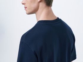 Базовая футболка из хлопка, Синий