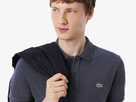 Мужское поло Lacoste L.12.12 приталенного кроя