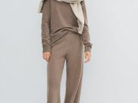 Джемпер из шерсти, Коричневый