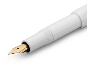 Ручка перьевая Kaweco CLASSIC Sport F 0,7 мм, чернила синие, корпус белый