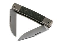 Складной нож LionSteel BestMan Two blades, сталь M390, рукоять Carbon fibre