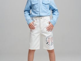 Шорты текстильные джинсовые для мальчиков