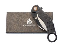 Складной нож керамбит QSP Eagle, сталь D2, рукоять черный G10