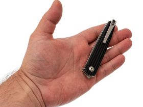 Складной нож Kizer Bamboo, сталь Nitro-V, рукоять G10, черный