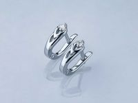 Серьги из белого золота с бриллиантами э0901сг06210502