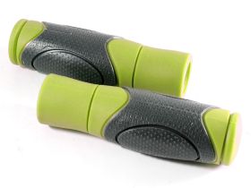 Грипсы Clark's C44 увеличенный диаметр и комфорт (серый / зеленый 125 мм)