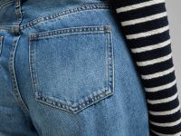 Широкие джинсы с высокой посадкой