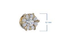 Пусеты из желтого золота э0312пс02210952