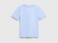 Поло в рубчик для девочек, Голубой