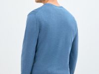 Базовый вязаный джемпер, Голубой