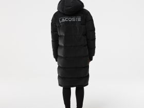 Женское стеганая куртка-пуховик Lacoste с капюшоном