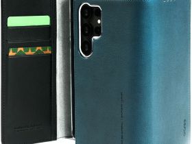 Чехол Araree Mustang Diary для Galaxy для Galaxy S25 Ultra кожа синий