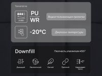 Утепленная куртка с капюшоном