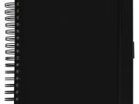 Скетчбук на спирали Гамма "Студия" 20х20 см 100 л 110 г, черный, твердая обложка, на резинке, бела