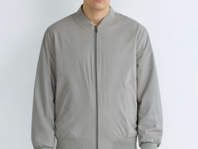 Бомбер на молнии, Бежевый