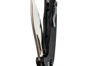 Складной нож Obertech ns-01 Drop point satin, сталь VG-10, рукоять G10, черный