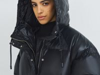 Пуховик с натуральным утеплителем, Черный