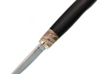 Рыбацкий нож Партнер 1, сталь M390, рукоять граб, вставка зуб мамонта