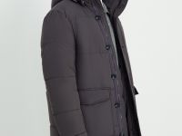 Полупальто утепленное с воротником-стойкой