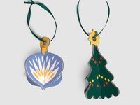 Украшения на ёлку "Ёлочка и голубая игрушка"