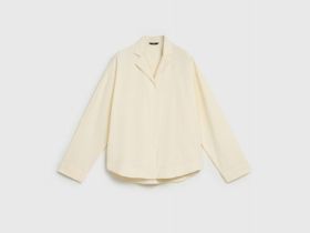 Рубашка пижамная из ткани с жатым эффектом, Желтый