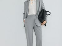 Однобортный пиджак, Серый