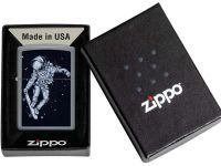 Зажигалка ZIPPO Skateboarding Astronaut с покрытием Flat Grey, латунь/сталь, серая