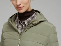 Стеганый пуховик с натуральным пухом